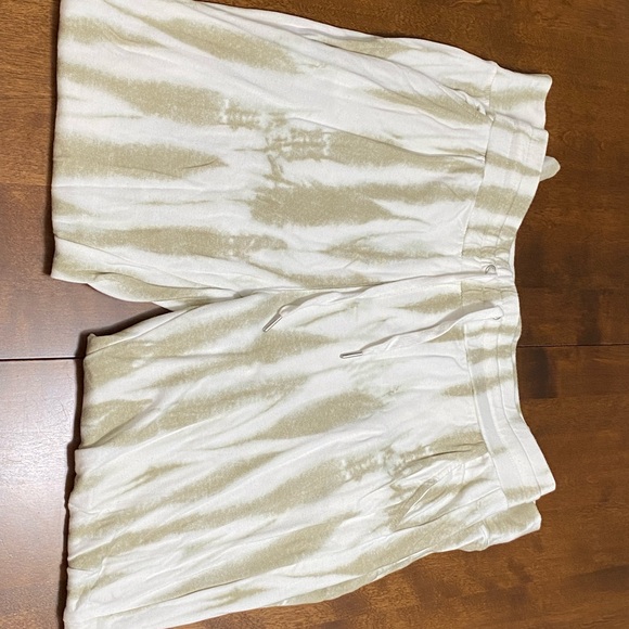 Rachel Zoe “Tie Dye Washed” Sweatpants, Tan-Green and White-Beige, Size M - Picture 3 of 5